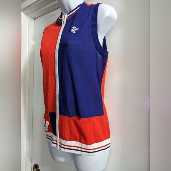 Louis castel color block zippered vest size 95 - Picture 2 of 8
